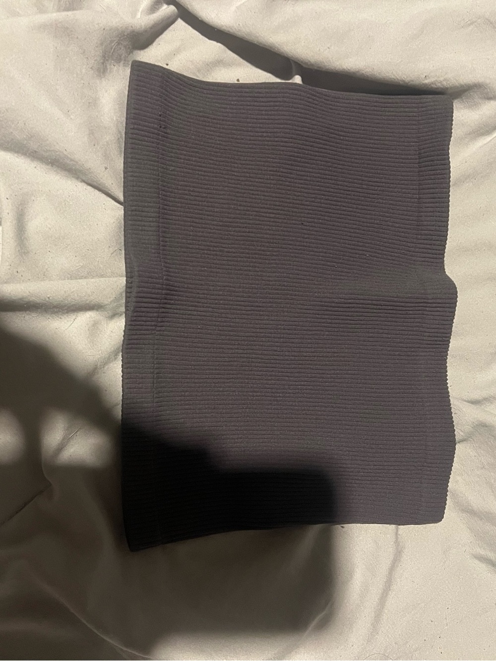 Ribbed Stretch Tube Top - BLUE